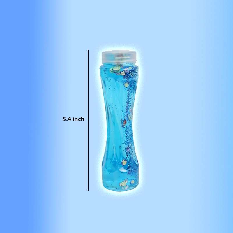 NEEYATI Neon Colored Fruit Scented Slimy Slime Gel Jelly Set Kit Air Dry Magical Crystal Clay Putty Toy Kit for Girls Boys Kids Slime 5