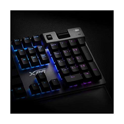 ADATA XPG Summoner Gaming Keyboard (Silver Switch) - Cable Connectivity - USB 2.0 Type A Interface - Mechanical Keyswitch - Gunmetal Gray 5