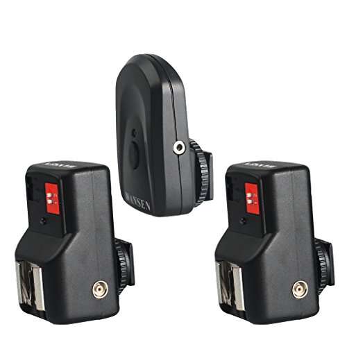 FLAWISH PT-04GY 4 Channels Wireless/Radio Flash Trigger +2 Receivers for Canon Nikon 2
