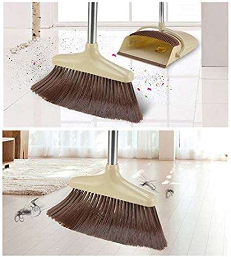 VAIVIDHYAM Dust Pan with Long Handle Combo Set for Home, Floor, Garden and Officee with Plastic dustbin mop Broom and Dustpan Cleaner Mop Treeutlen. 3