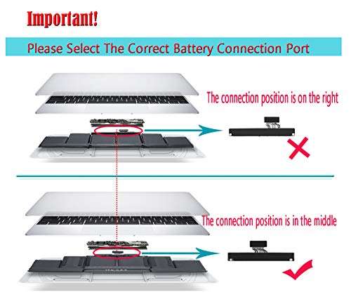 A1398 A1494 Laptop Battery for MacBook Pro 15-inch Retina (Late 2013 and mid 2014 Early 2015 Version) 11.26V 95WH Compatible with Retina ME293 ME294 MGXA2 MGXC2 MJLQ2 4
