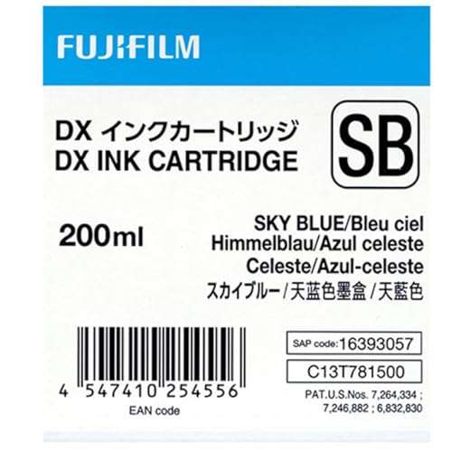 Fujifilm DX VIVIDIA Ink Cartridge 200 ML for Frontier-S Printer, SkyBlue