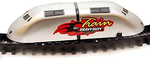 BIGFOLK Vintage Train with Big Track and Real Smoke Battery Operated with Flashlight Bullet Metro Train Toys Track Set for Kids Boys and Girls 4