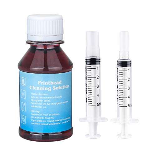 TBTeek Inkjet Print Head Cleaner for 902 564XL Ink Cartridges Work with Officejet 6968 6978 4620 Photosmart 5520 6510 6520 7520 7510 7525 DeskJet 3520 3522 Printer Cleaning Kit - 100 ml 1