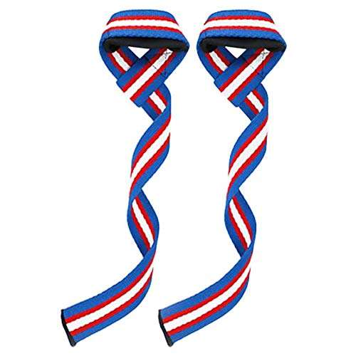 serveuttam Leosportz Thickening Anti-Slip Protective Gear Horizontal Bar Dumbbell Fitness Sports Gym Weight Lifting Belt Straps - 1 Pair