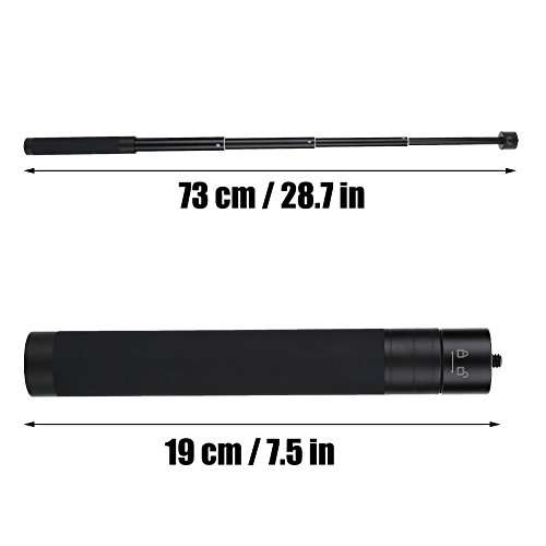 Adjustable Extension Rod, Reach Pole Handheld Gimbal Stabilizer Carbon Fiber Extension Pole Bar Telescopic Pole Monopod for Feiyu G5 Wg2 Spg Stabilizer Extension Pole Gimbal 3