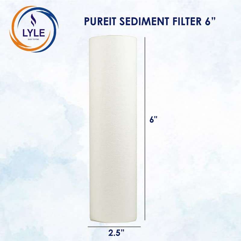 LYLE EASY TO FIND 2 Pcs Sediment Filter 6 Inch Candle/RO Filter/Pre Filter/Spun Filter Compatible with Pureit Water Purifier Comes with Opening Spanner 3