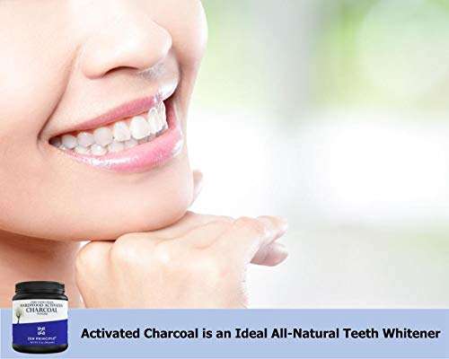 Activated Charcoal Powder only from USA Hardwood Trees. All Natural. Whitens Teeth, Rejuvenates Skin and Hair, Supports Better Digestion. Free Scoop Included. 12 oz. 4