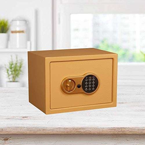 SHENGDAFASHANGCHENG Safe Box Digital, Security Safe Home Office Electronic Money Cash Steel Safe Electronic Password Safe Mini Cash Box 35x 25 x25cm 2