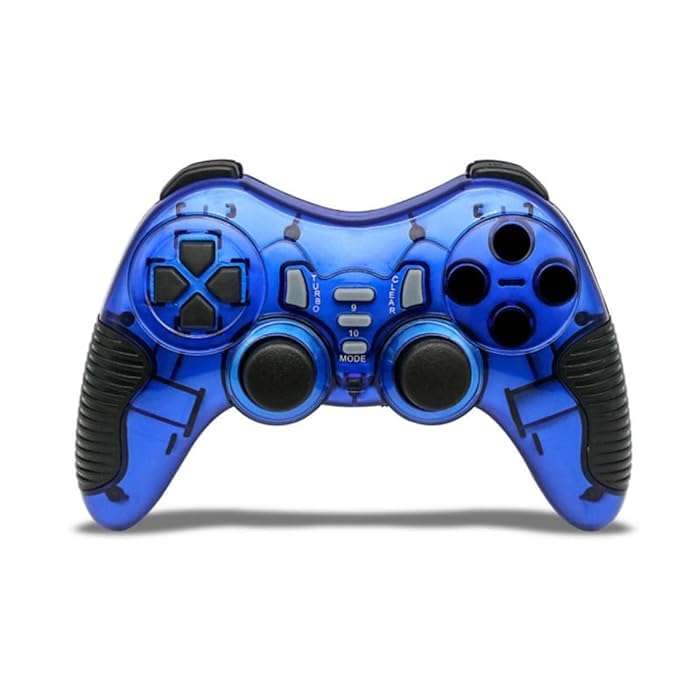 TCOS TECH 6 in 1 2.4G Wireless Game Controller Gamepad Gaming Joystick with Vibration for PC Windows Laptop Gaming Consoles PS1, PS2, PS3, Xbox 360, TV Box 2