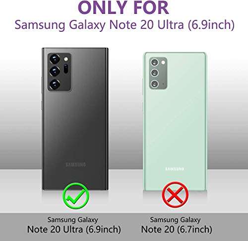 KUOGAS Samsung Galaxy Note 20 Ultra Case, Ultra-Slim Glitter Sparkly Bling Shiny TPU Rotating Ring Stand Silicon TPU Shockproof Protective Cell Phone Cover for Galaxy Note 20 Ultra(Silver) 2