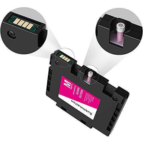 INK+ 2 Set Sublimation Ink Cartridge Compatible for Sawgrass Virtuoso SG500 SG1000 Printer(2 Black,2 Cyan,2 Magenta,2 Yellow,8-Pack) 3