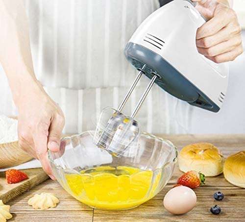 DONDA High Speed Hand Blender Hand Mixer for for Cake Making and Whipping Cream with 7 Speed Control | Electric Egg Beater (260 W) (White) 3
