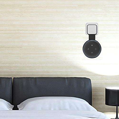 FIGO Wall Mount Stand for Alexa Echo Dot (3rd Gen) Holder for Echo Dot3 Low Profile Avoid Sound Holder for Kitchen Bathroom Carport 5