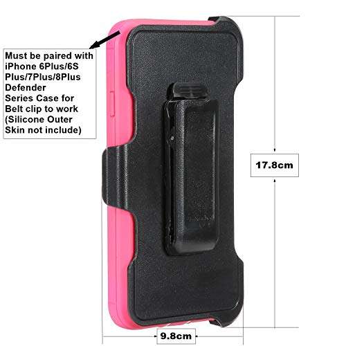 Replacement Holster Belt Clip for Otterbox Defender Case iPhone 6 Plus/6S Plus/7 Plus/8 Plus 3