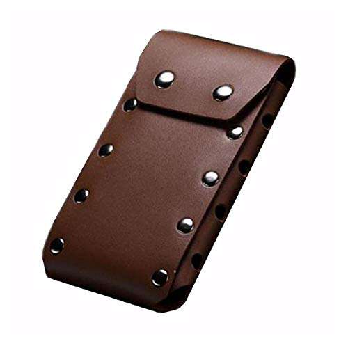 wosiy Cell Phone Pouch Nylon Holster Case with Belt Clip Cover for Samsung Galaxy S8 / S9 / S10 / S20 / Galaxy A10 / A10e/ A20 / A30 / A50 / A51 (Brown) 1