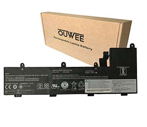 OUWEE SB10K97595 Laptop Battery Compatible with Lenovo ThinkPad Yoga 11e 4th Gen Chromebook Series Notebook 01AV442 01AV443 SB10K97596 11.4V 42Wh 3685mAh 3Cells