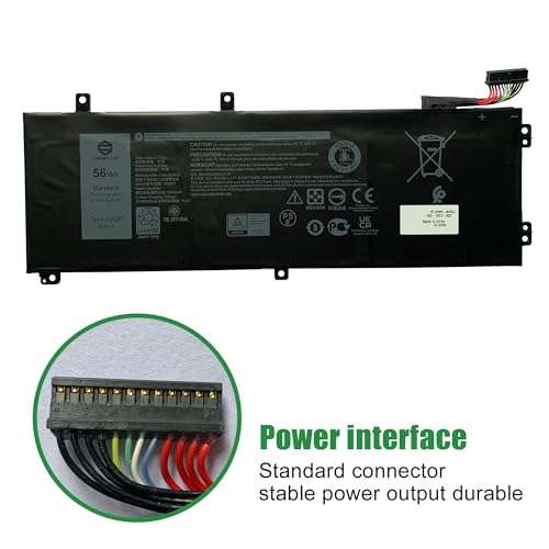 JIAZIJIA V0GMT Laptop Battery Replacement for Dell G7 17 7700 P46E P46E001 Series Notebook NCC3D 0NCC3D NY03W 0NY03W 0TJDRR 11.4V 56Wh 3
