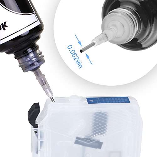 Inkjet Printer Refill Ink Dye Bottles Kit for LC201 LC203 LC101 LC103 LC20E LC209 Refillable Ink Cartridges or CISS, for MFC-J5520DW, MFC-J6520DW, MFC-J475DW, MFC-J4320DW, MFC-J485DW, MFC-J775DW 3