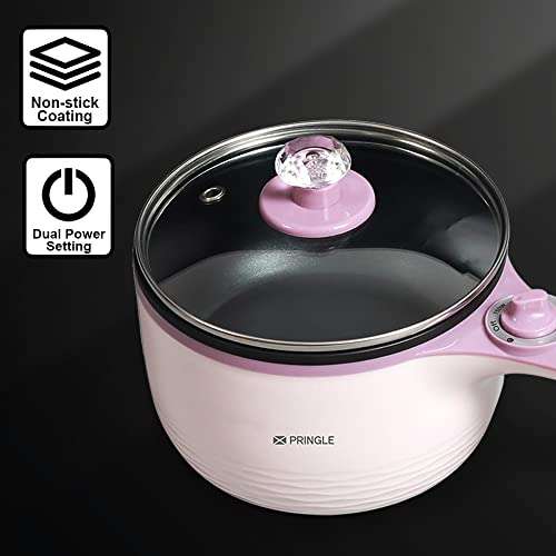 Pringle Non Stick Multi Functional Electric Pan (MEP 1001) | 700W Power | 1L Capacity And Classy Electric Kettle 1500 W Capacity 1.8Ltr | Super Combo 3