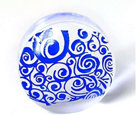 Sunshine Enterprise Nail Stamper Scraper Nail Art Tool Silicone Nail Stamper with Scraper Nail Art Stamping Plates Soft Silicone Jelly Nail Stamper Nail Art Accessories 4