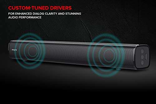 Creative Stage 2.1 Channel 160W Under-Monitor Soundbar with Subwoofer for TV Computers, and Ultra Wide Monitors Bluetooth/Optical Input/TV ARC/AUX-in, Remote Control and Wall Mounting Kit (Black) 3