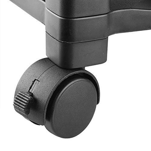 Circuit City PS2TD 2 Shelf Wheeled Rolling Printer Cart Machine Stand with Built-in Storage and Cable Management - Holds Up to 75 Pounds (Black) 5