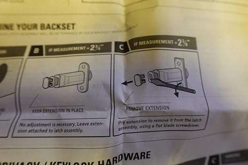 Weslock 12725 Drive-in Adjustable Backset Spring Latch for 600 Series Interior Locks 4
