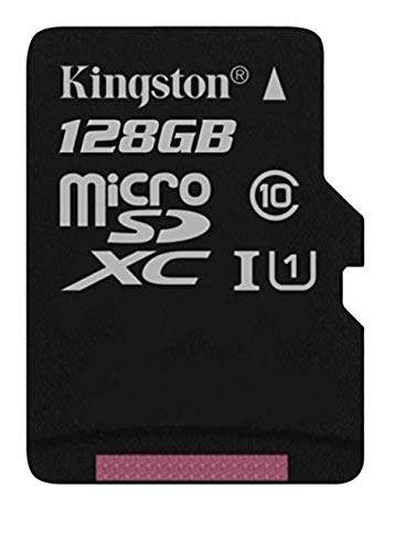 Kingston 128GB SDXC Micro Canvas Select Memory Card and Adapter Works with Samsung Galaxy A50, A40, A30 Cell Phone (SDCS/128GB) Bundle with 1 Everything But Stromboli MicroSD and SD Card Reader 3