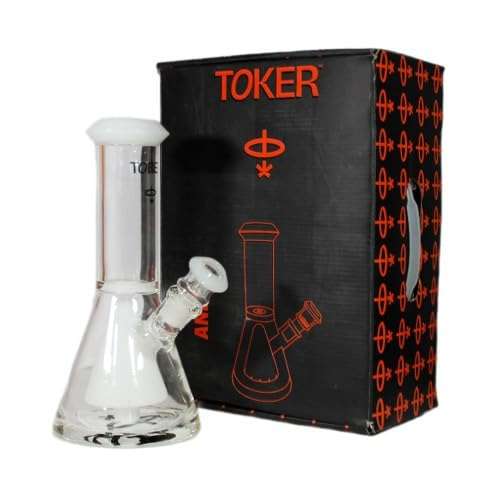 Toker 25cm (10inches) Andes Glass Bong With Glass Bong Shooter 7mm thickness Diffuser Bong 3