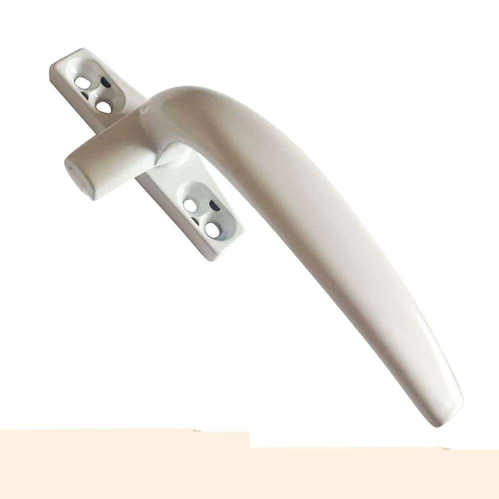 CYYDBB Door Handle Round Handle Seven-Word Flat Doorknobs Aluminum Alloy Door and Window Handle Door Levers Suitable for Aluminum Alloy Window Furniture Renovation Home Decoration(A Pair) 1