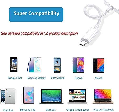 USB Type C to 3.5mm Headphone Audio and Charger Adapter, Support PD & QC Fast Charging, Compatible with Google Pixel 4 4XL 3 3XL 2 2XL, Samsung Galaxy S20/S21 Ultra/Note 20/10 Plus and More 6
