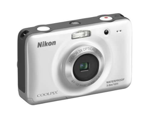 Nikon COOLPIX S30 10.1 MP Digital Camera with 3x Zoom Nikkor Glass Lens and 2.7-inch LCD (White) 3