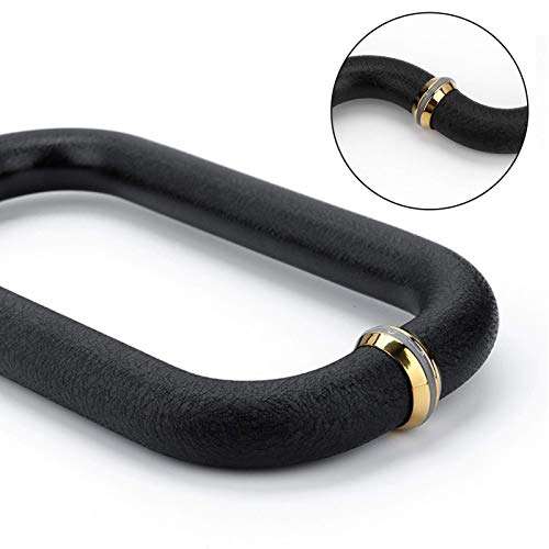 Dpprdl Bathroom Shower Door Pull Push Handle, Shower Door Handle for Glass Door Single Door Inside and Outside Handle Set 3