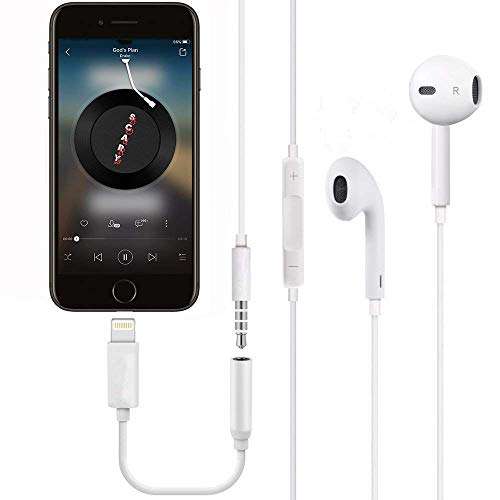 Apple MFi Certified Headphones Adapter iPhone Lightning to 3.5mm Jack Converter Made for iPhone 11/11 Pro/11 Pro Max/X XR XS XS Max iPhone 7 7P 8 8P (White) 4
