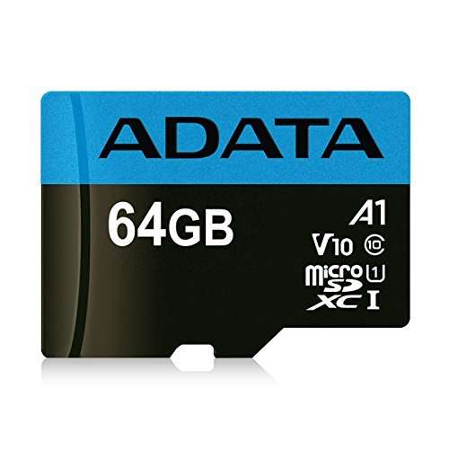 ADATA Premier 64GB MicroSDHC/SDXC UHS-I Class 10 V10 A1 Memory Card with Adapter Read up to 100 MB/s (AUSDX64GUICL10A1-RA1) 3