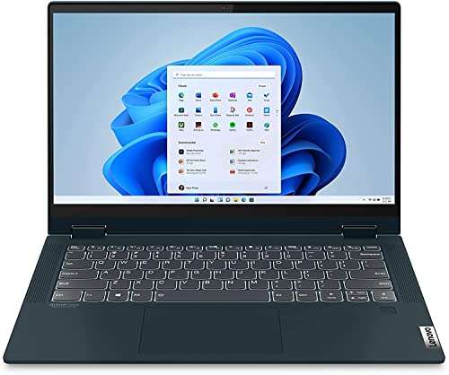 2022 LENOVO IdeaPad Flex 5 14" Touchscreen 2-in-1 Laptop AMD Ryzen 5 5500U 6 Cores 16GB DDR4 256GB NVMe SSD Radeon Graphics HDMI USB-C Fingerprint WiFi-6 Windows 11 Pro w/ Stylus Pen and 32GB USB 3