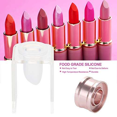 Silicone Lipstick Mold Kit, 12.1MM Innovative and Lovely DIY Homemade Balm Lip Mold Multi Shapes Lipstick Making Mould Crafts Tool Kit(Single Hole Set) 3