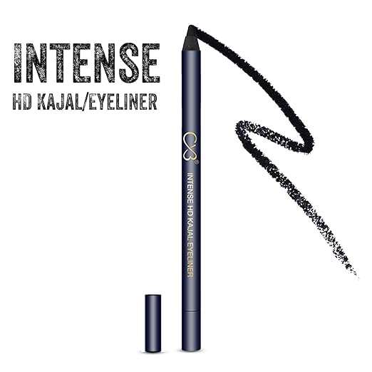 CVB C75 Intense HD Kajal Eyeliner | Bold Black, Waterproof & Smudge-Proof Eye Pencil for Long-Lasting Definition, 1.2g 5