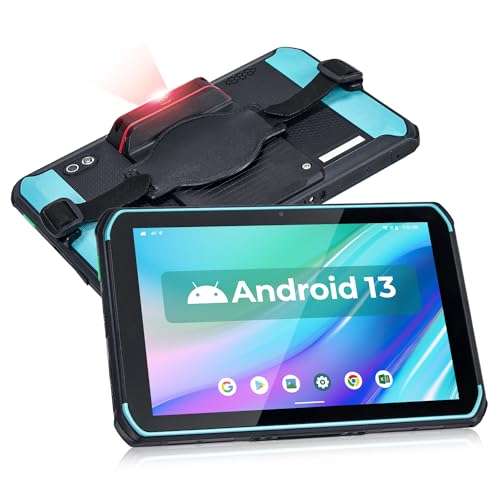 MUNBYN Rugged Android Tablet Barcode Scanner ILT01, 8" Android 13 Inventory Tablet and Rugged Tablet IRT05, 10.1 inch Windows 10 Pro Rugged Tablet, 4G LTE, GPS, Water-Proof, 700nit Sunlight Readable 2