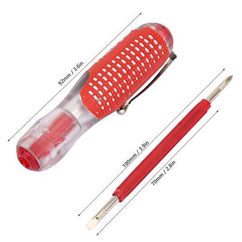 Test Pen Screwdriver Electronic Pencil Electricity Wires Electrical Sensor Rod Safety Plastic Measuring Current Passes Durable Safe Anti Skid Shaft Security Protect Diode Digital Tools 4