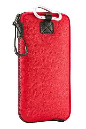 OneJoy Neoprene Cell Phone Pouch, Large Zipper Opening, Lightweight & Protective Phone Sleeves for iPhone Durable Phone Carrier Bag, Thermal Carrying Phone Pouch with Inner Pocket [ Red ] 1