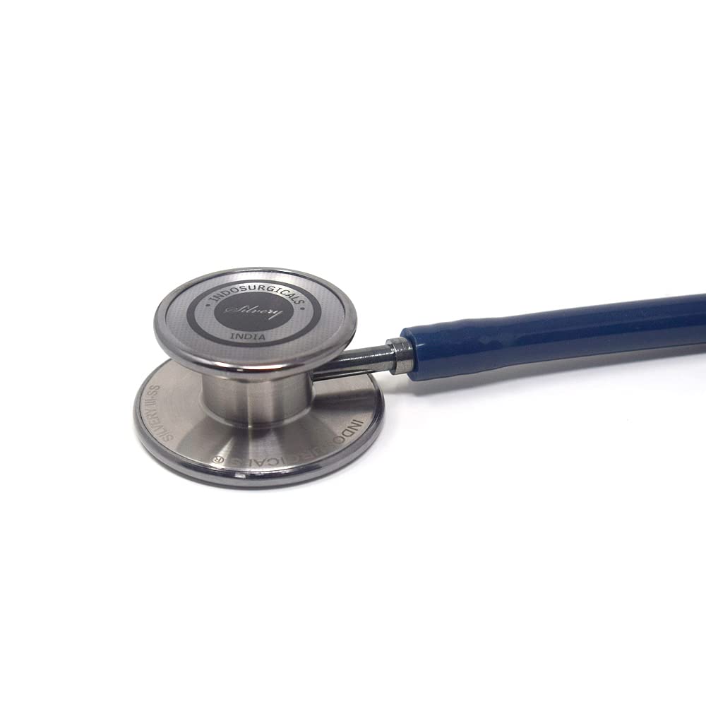 IS IndoSurgicals Silvery III-SS Stethoscope (Blue) 4
