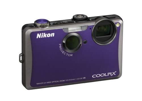 Nikon Coolpix S1100pj 14 MP Digital Camera with 5x Wide Angle Optical Vibration Reduction (VR) Zoom and 3-Inch LCD and Built-in Projector (Violet) 4
