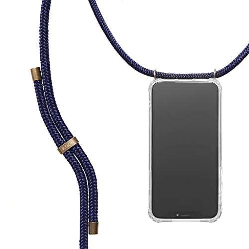 KNOK Crossbody Phone Case for iPhone 11 - Mobile Neck Holder Phone Case with Strap - Lanyard Phone Holder - Phone Necklace (iPhone 11, Navy) 1