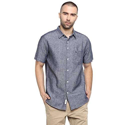 Red Tape Men's Solid Regular fit Casual Shirt (RSH6434A_Navy_M 1