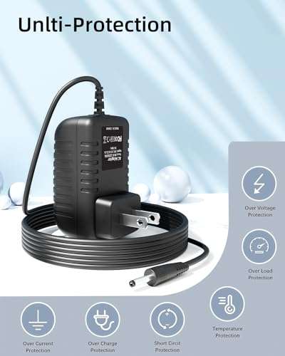 Accessory USA 9.5V AC DC Adapter for Casio ADE95100 ADE95100L AD-E95100 AD-E95100L AD-E95100LJ ADE95100LJ AD-E95100LE ADE95100LE Electronic Keyboard Piano World Wide Use Power Supply Cord 3