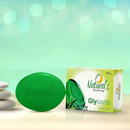 Natural's Care For Beauty Ayurvedic Glycerin Alovera Soap- 125 gm (Pack of 4) 5