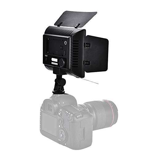 Video Light Lamp Panel, 6000K CRI85+ LED On Camera Video Fill Light with 3 Diffuser and 1/4" Screw Hole Mount for DSLR Camera DV Camcorder 6