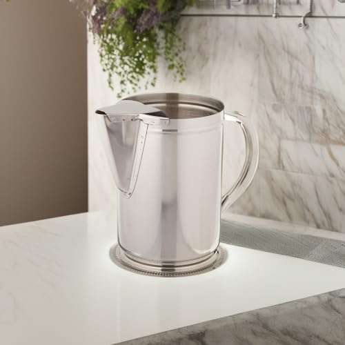 Winco Stainless Steel Water Pitcher with Guard, 64-Ounce 2
